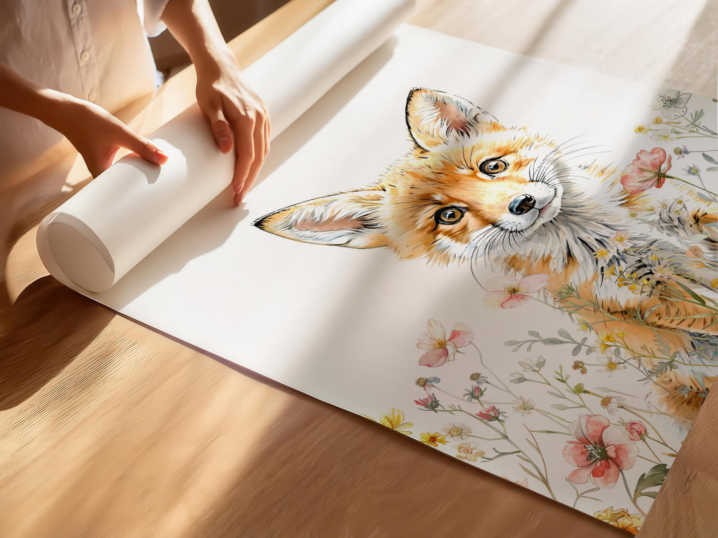 Woodland Nursery | Birth Announcement, Nursery Decor, Bear nursery, Newborn Gift | Fox nursery | Wildflowers and woodlands | Baby shower