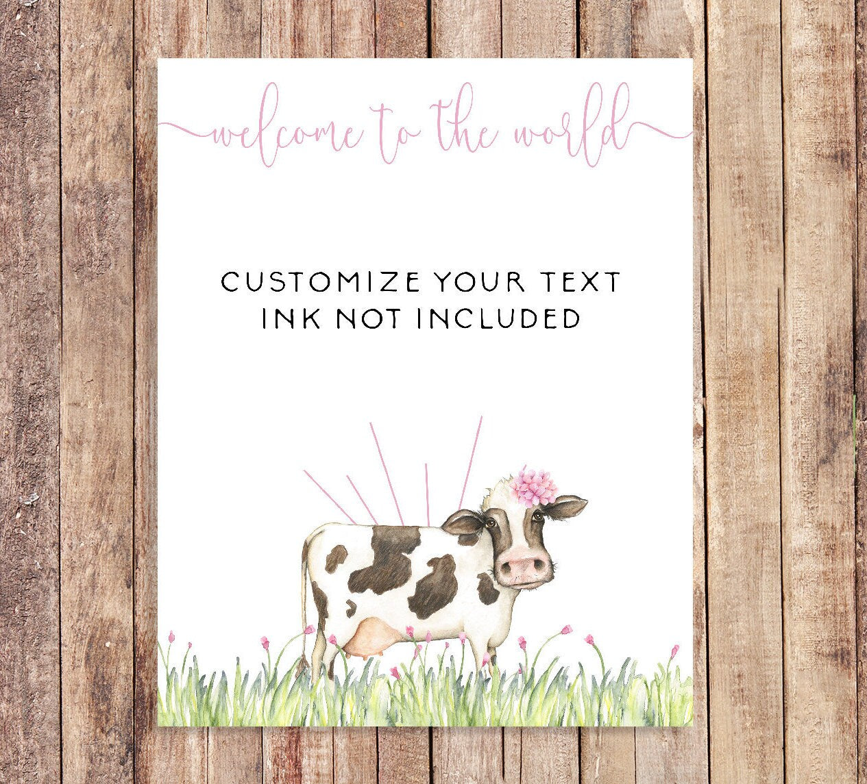 Cow, Fingerprint, guestbook, Farm, Baby shower, nursery decor, Guestbook, Personalized, Gift, Party decorations, Guest book alternative